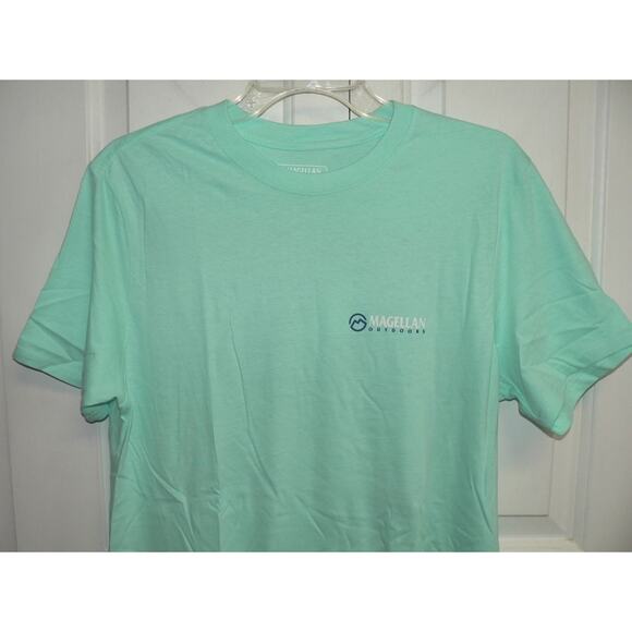 Magellan Outdoors Men's in Frame Short Sleeve Mahi-Mahi T-Shirt in Mint Medium - Picture 3 of 4